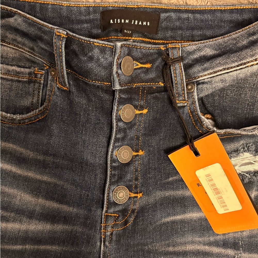 Risen Jeans Women's Blue Jean Shorts